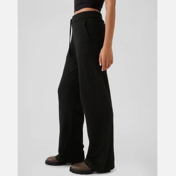 NWT GAP S Black CashSoft Sweater Pants Uber Warm & Comfy Knit Pants - Picture 4 of 9